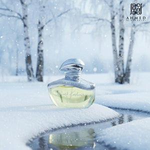 Ruby perfume bottle with orange blossoms