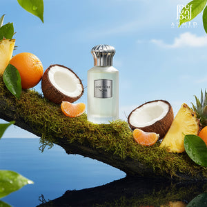 Couture Noir bottle with coconut and pineapple