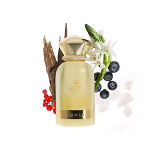 Ignite Rose perfume bottle with oud wood